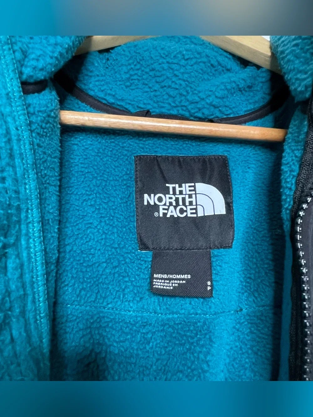 The North Face Retro 94 High Pile Denali Sherpa Fleece Jacket Harbor Blue Teal S
